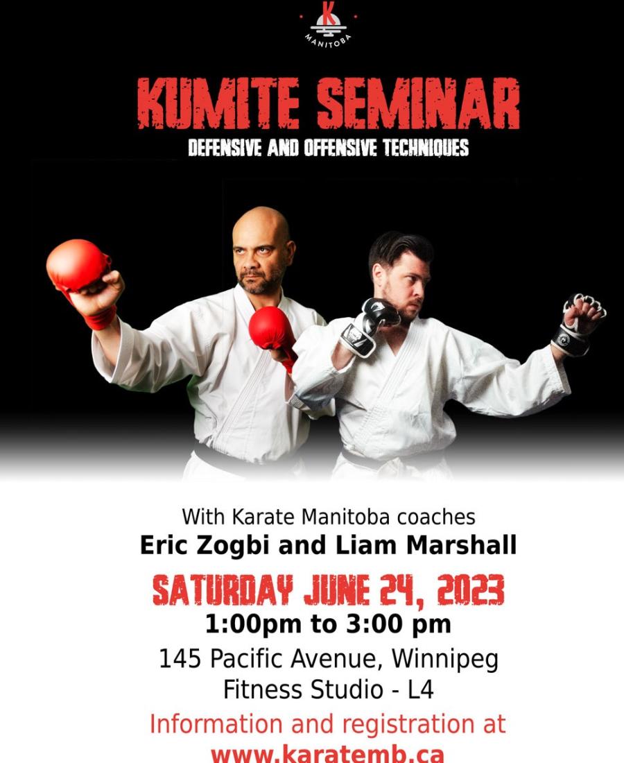 Kumite Seminar Saturday June 24, 2023
